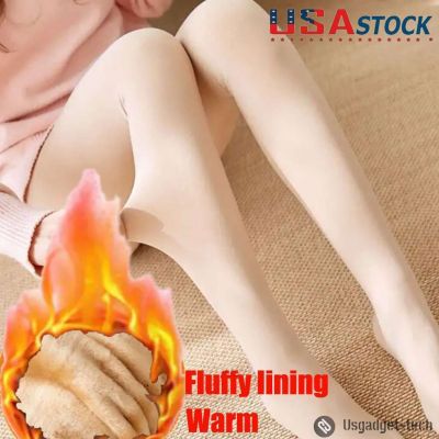 US Women Thermal Stretch Fluffy Lined Thick Winter Warm Pants tight leggings new